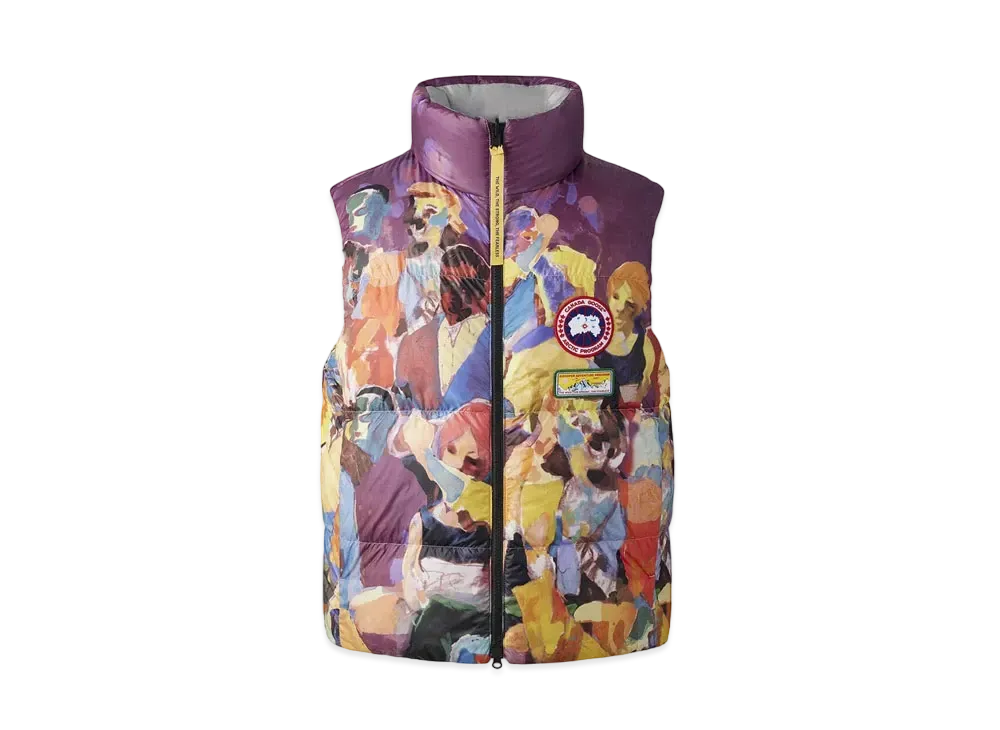 CANADA GOOSE x NBA x KidSuper Reversible Puffer Vest "Landscape/Crowd Print"