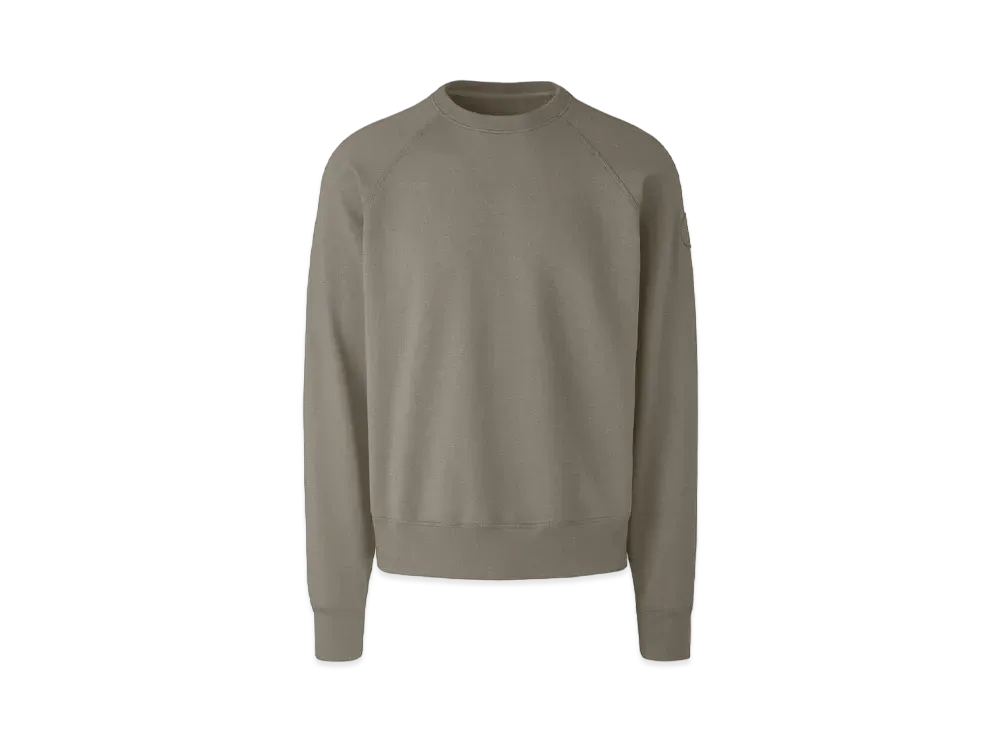 CANADA GOOSE Huron Crewneck Garment Dye "Northwood Khaki"