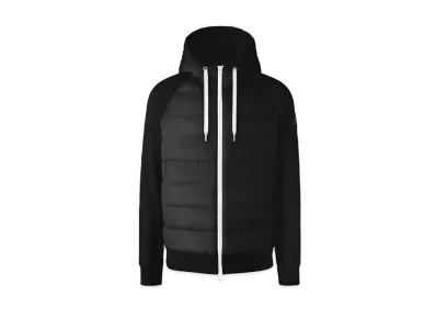 CANADA GOOSE Hybridge Huron Full-Zip Hoody Contrast Trim "Black/White"
