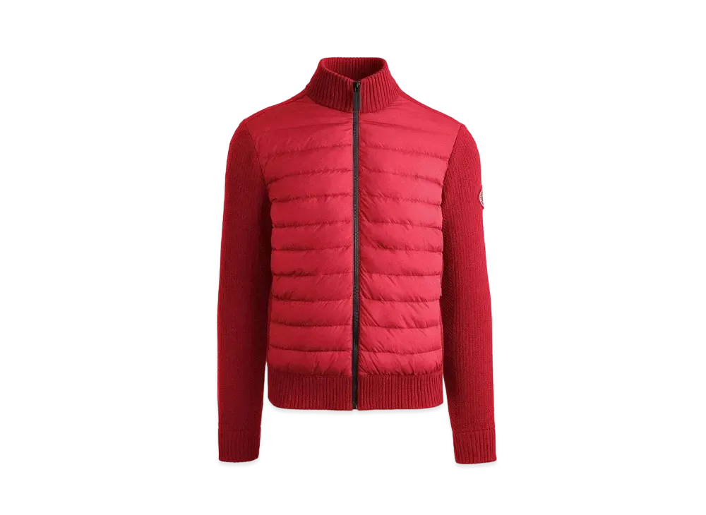 CANADA GOOSE Hybridge Knit Jacket "Red"