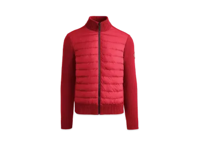 CANADA GOOSE Hybridge Knit Jacket "Red"