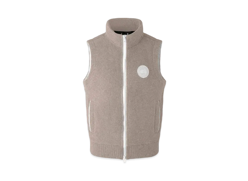 CANADA GOOSE Mersey Vest Kind Fleece Humanature "Tan Heather"