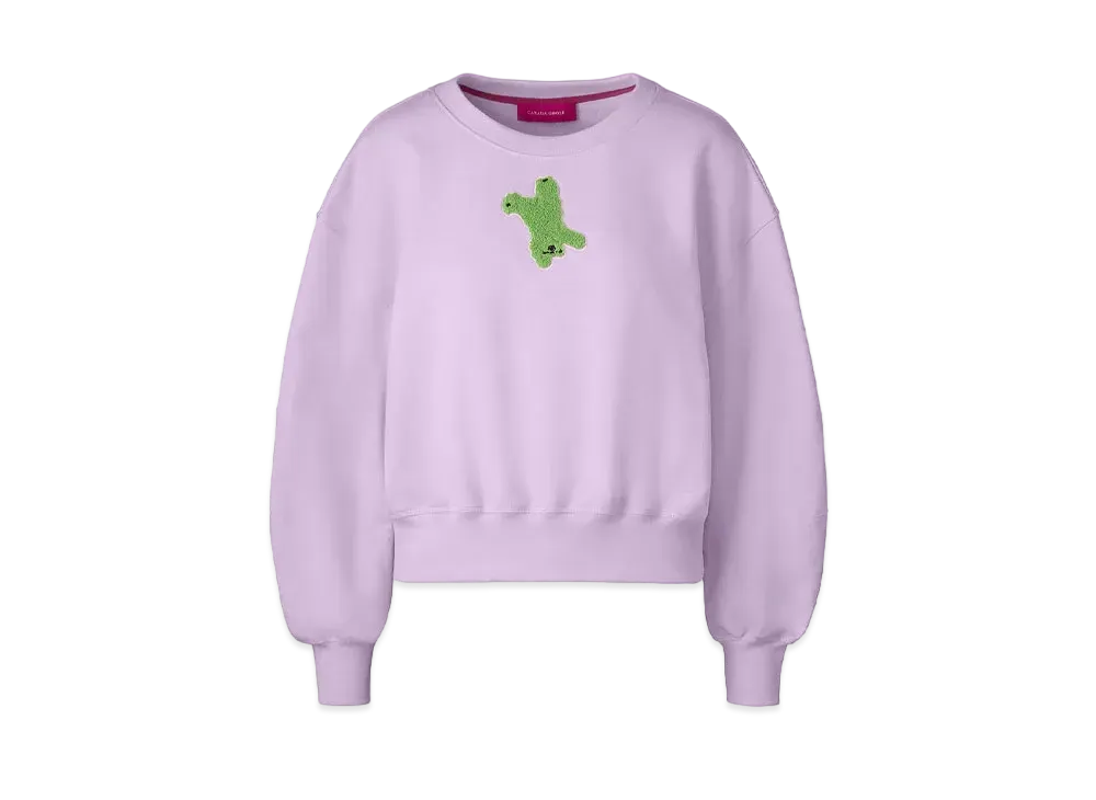 CANADA GOOSE x Paola Pivi x PBI Muskoka Cropped Crewneck Sweater "Baby Pink"