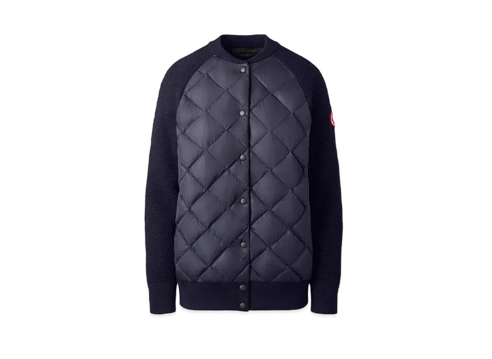 CANADA GOOSE HyBridge Quilted Knit Bomber "Navy"