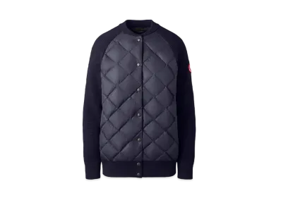 CANADA GOOSE HyBridge Quilted Knit Bomber "Navy"