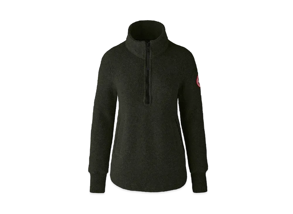 CANADA GOOSE Severn 1/2 Zip Sweater Kind Fleece "Dark Sage"