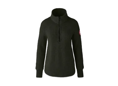 CANADA GOOSE Severn 1/2 Zip Sweater Kind Fleece "Dark Sage"