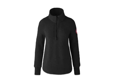 CANADA GOOSE Severn 1/2 Zip Sweater Kind Fleece "Black"
