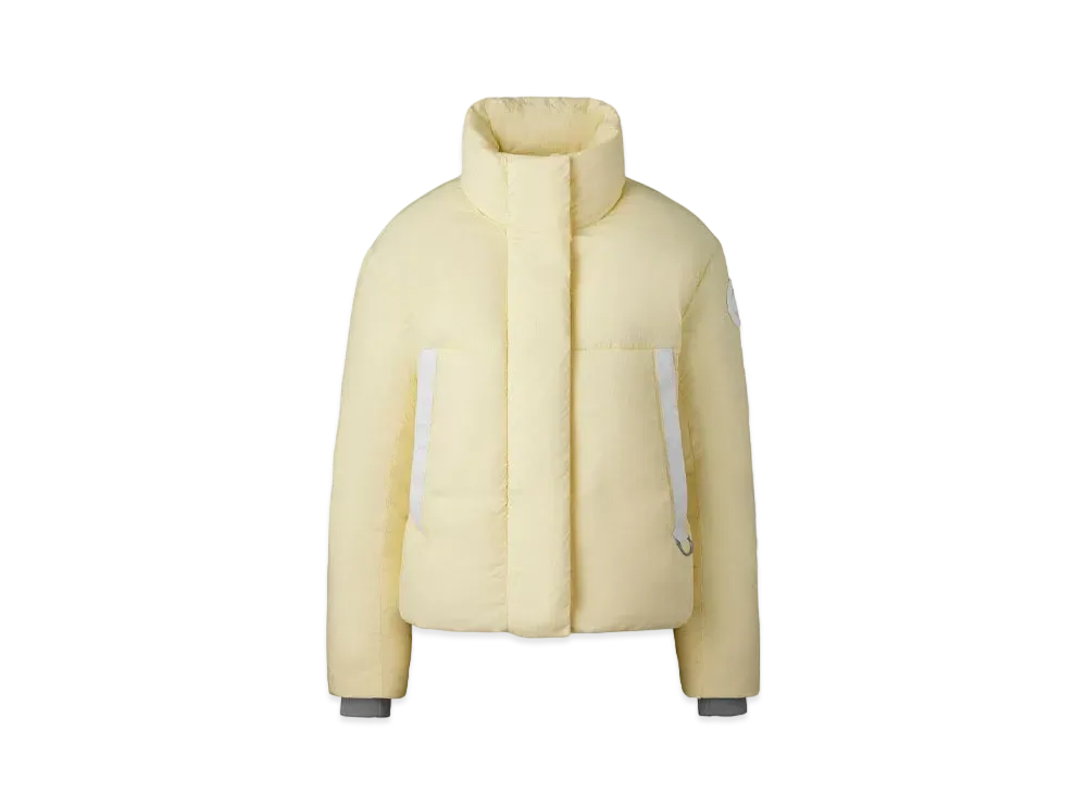CANADA GOOSE Junction Cropped Puffer "Light Yellow"