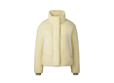 CANADA GOOSE Junction Cropped Puffer "Light Yellow"
