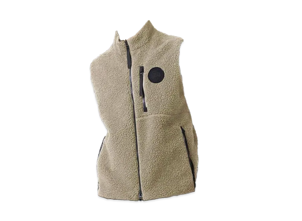 CANADA GOOSE Kinross Reversible Fleece Vest Black Label Fusion Fit "Tan"