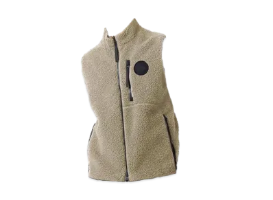 CANADA GOOSE Kinross Reversible Fleece Vest Black Label Fusion Fit "Tan"