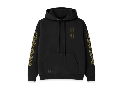 Chrome Hearts Vertical Logo Pullover Hoodie "Black/Khaki"