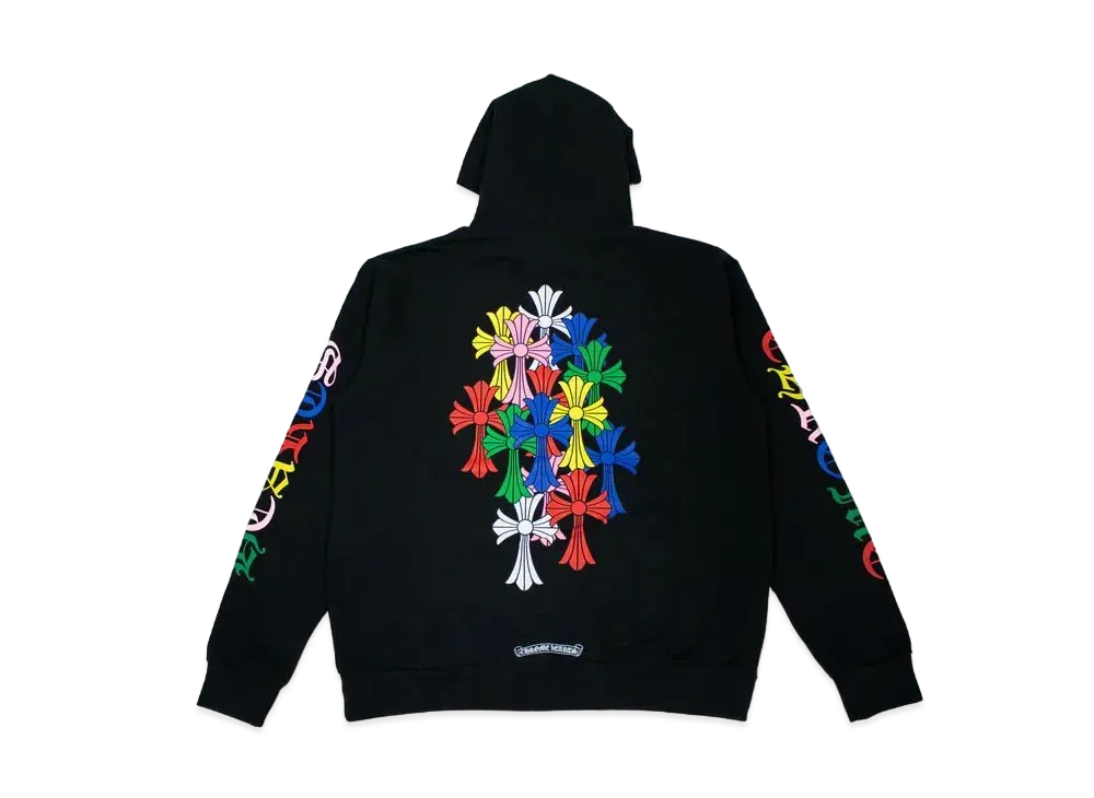 Chrome Hearts Multi Color Cross Cemetery Pullover Hoodie "Black"