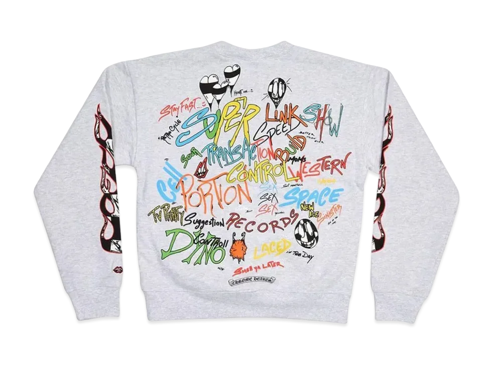 Chrome Hearts Matty Boy Brain Crewneck "Grey"