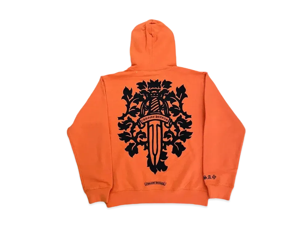 Chrome Hearts Vine Dagger Hoodie "Orange"