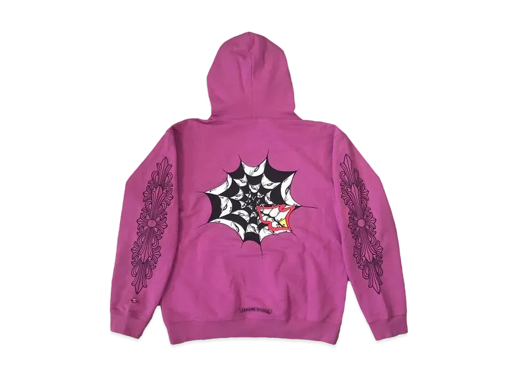 クロムハーツ マッティボーイ スパイダー ウェブ フーディー "パープル"