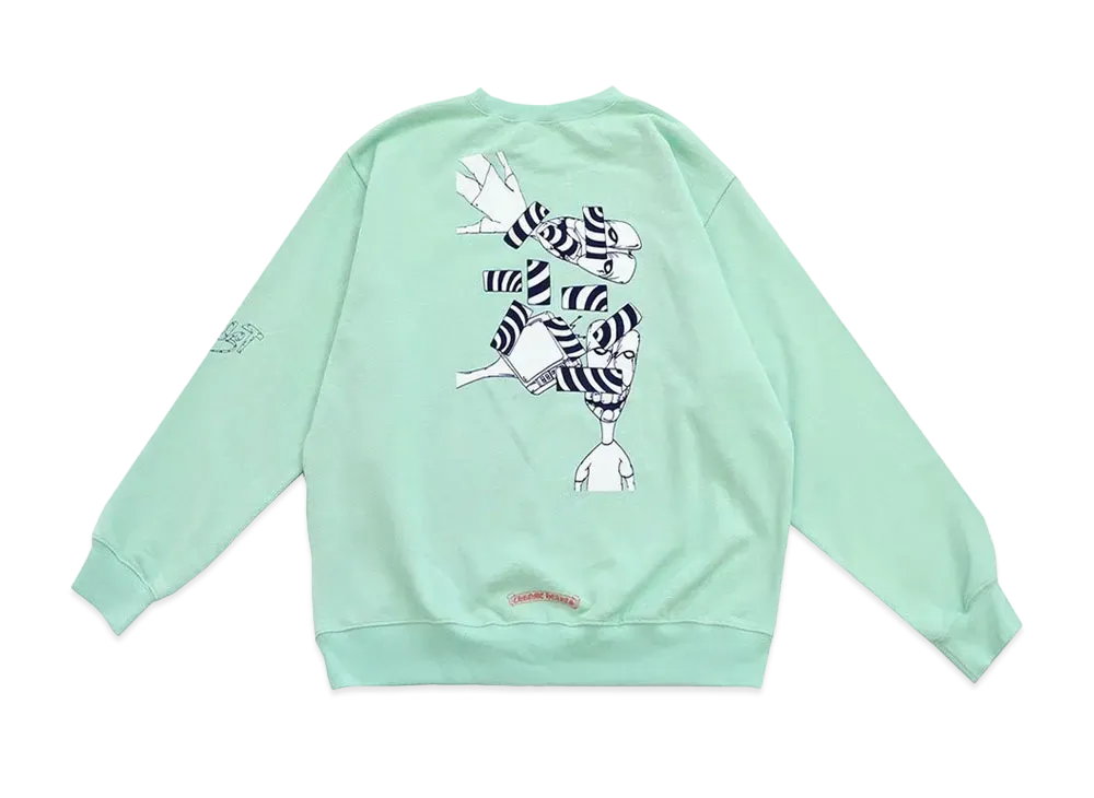 Chrome Hearts Matty Boy Lust Crewneck Sweatshirt "Seafoam"
