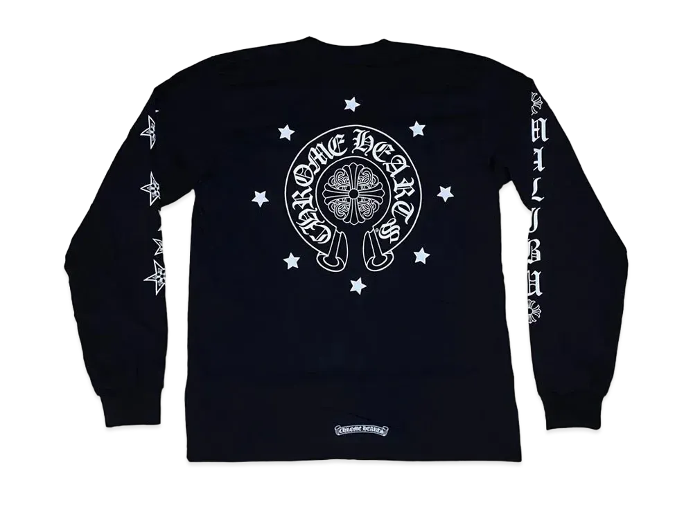 Chrome Hearts Malibu Exclusive Stars L/S T-Shirt "Black"