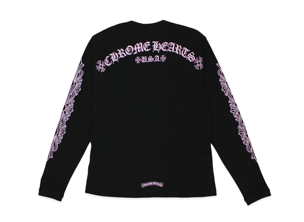 Chrome Hearts Matty Boy Shoulder Logo Thermal L/S T Shirt "Black"