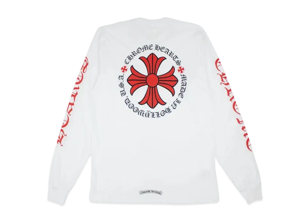 Chrome Hearts Made In Hollywood Plus Cross L/S T-Shirt "White"