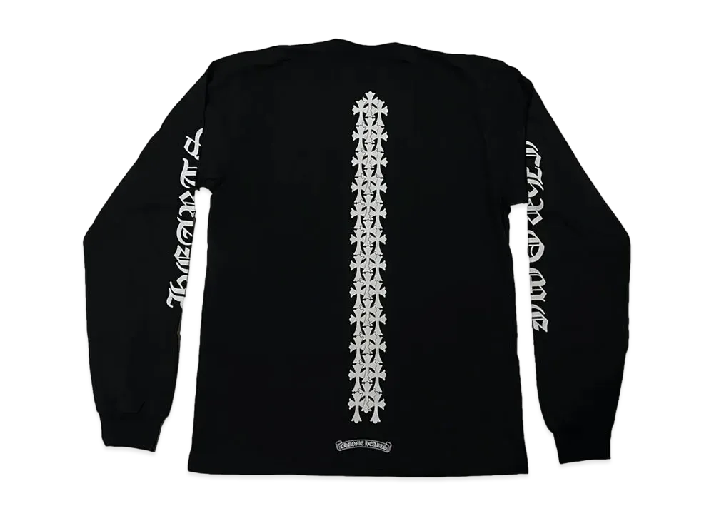 Chrome Hearts Cemetery Cross Tire Tracks L/S T-Shirt "Black"