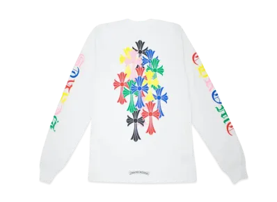 Chrome Hearts Multi Color Cross Cemetery L/S T-Shirt "White"