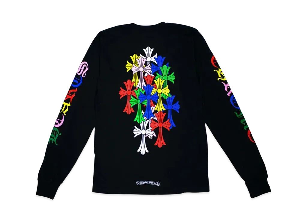 Chrome Hearts Multi Color Cross Cemetery L/S T-Shirt "Black"