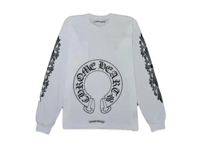 Chrome Hearts Horse Shoe L/S T-Shirt Fuck You "White"