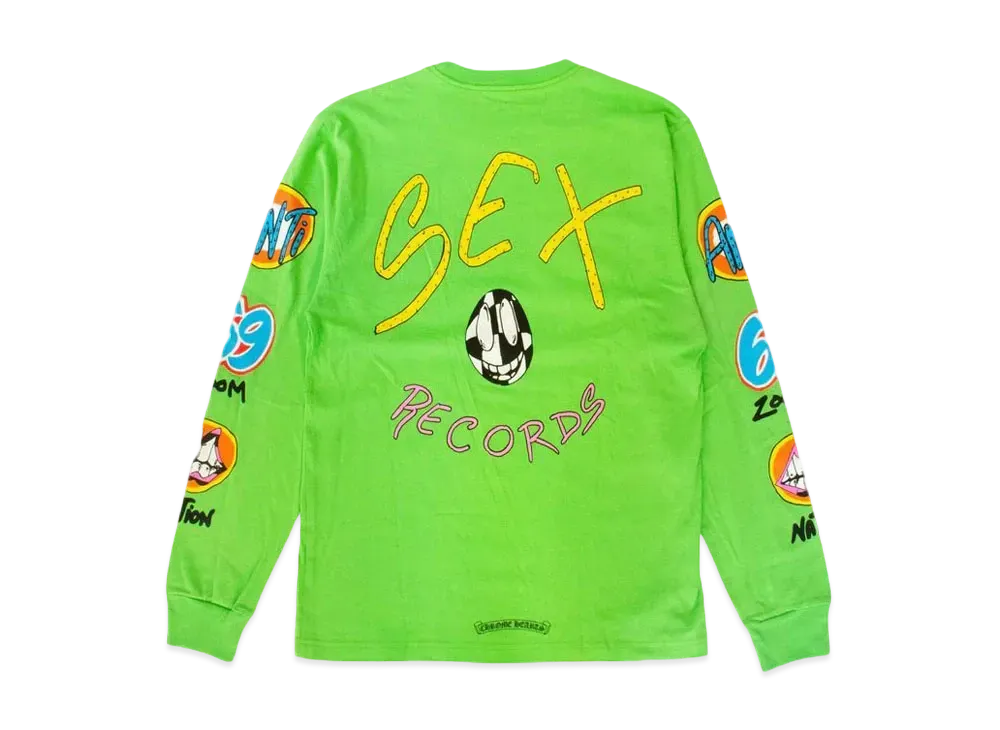 Chrome Hearts Matty Boy Sex Records L/S T-Shirt "Citrus"