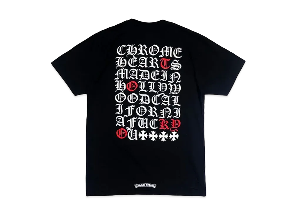 Chrome Hearts Made In Hollywood T-Shirt Tokyo Logo "Black/White/Red"