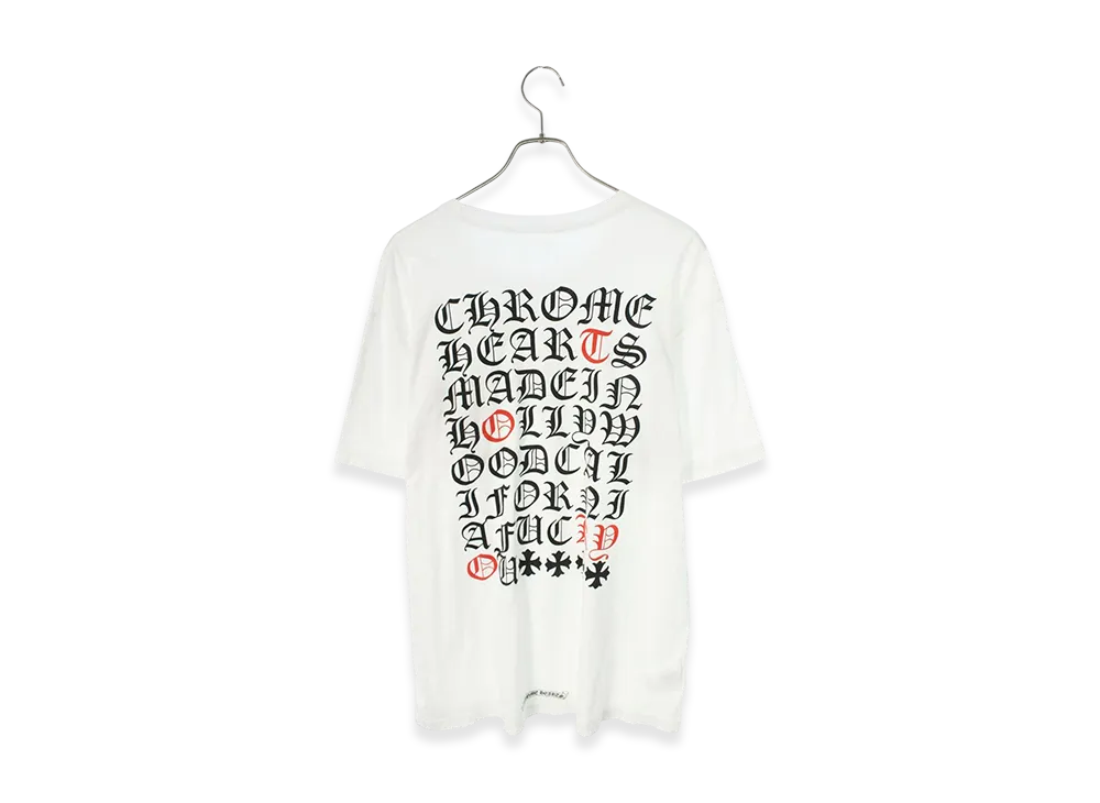 クロムハーツ メイド イン ハリウッド Tシャツ トーキョー ロゴ "ホワイト/レッド/ブラック"