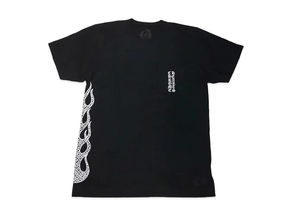 クロムハーツ サイド フレイム Tシャツ "ブラック"