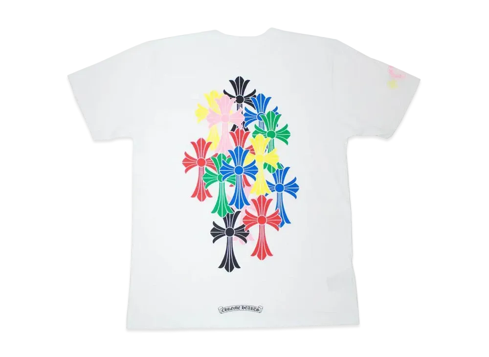 Chrome Hearts Multi Color Cross Cemetery T-Shirt "White"
