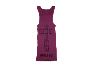 Chrome Hearts Malibu Exclusive Cross Tank Top "Burgundy"