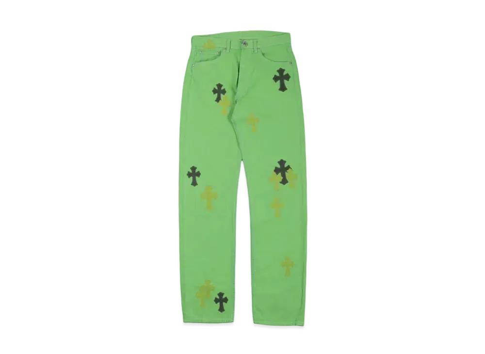Chrome Hearts Matty Boy Sex Records Vintage LEVI'S Jeans "Slime Green"