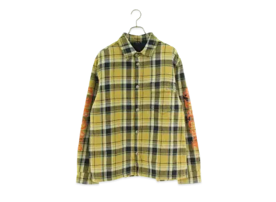 Chrome Hearts WORK'N Check Pattern Long Sleeve Shirt "Yellow"