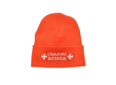 Chrome Hearts Wool Watch Cap Logo Embroidery Beanie "Orange"