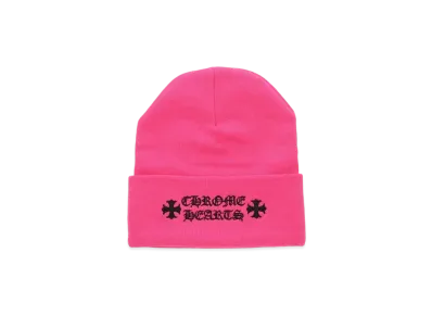 Chrome Hearts Wool Watch Cap Logo Embroidery Beanie "Pink"