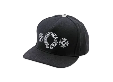 Chrome Hearts Baseball Cap Horseshoe & Cross "Black/White"