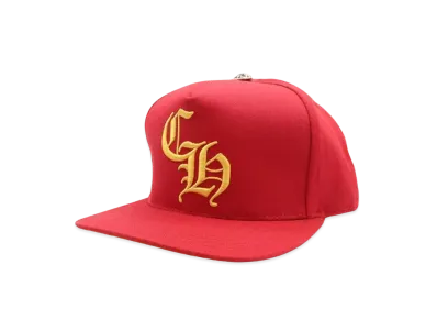 Chrome Hearts Baseball Cap 5 Panel CH "Red/Yellow"
