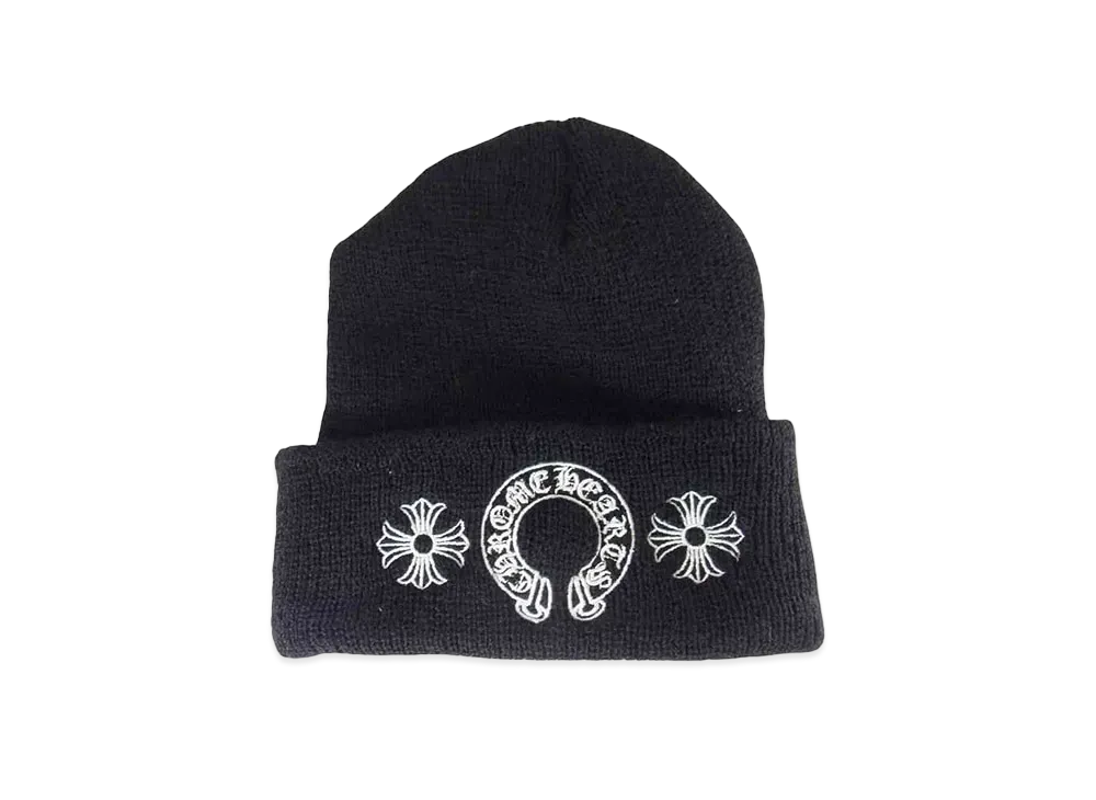 Chrome Hearts Wool Watch Cap Horseshoe "Black"