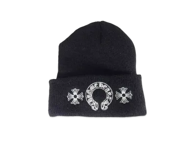 Chrome Hearts Wool Watch Cap Horseshoe "Black"