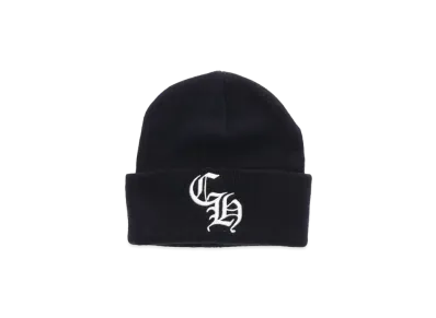 Chrome Hearts Wool Watch Cap Acrylic CH Logo Embroidery Beanie "Navy"