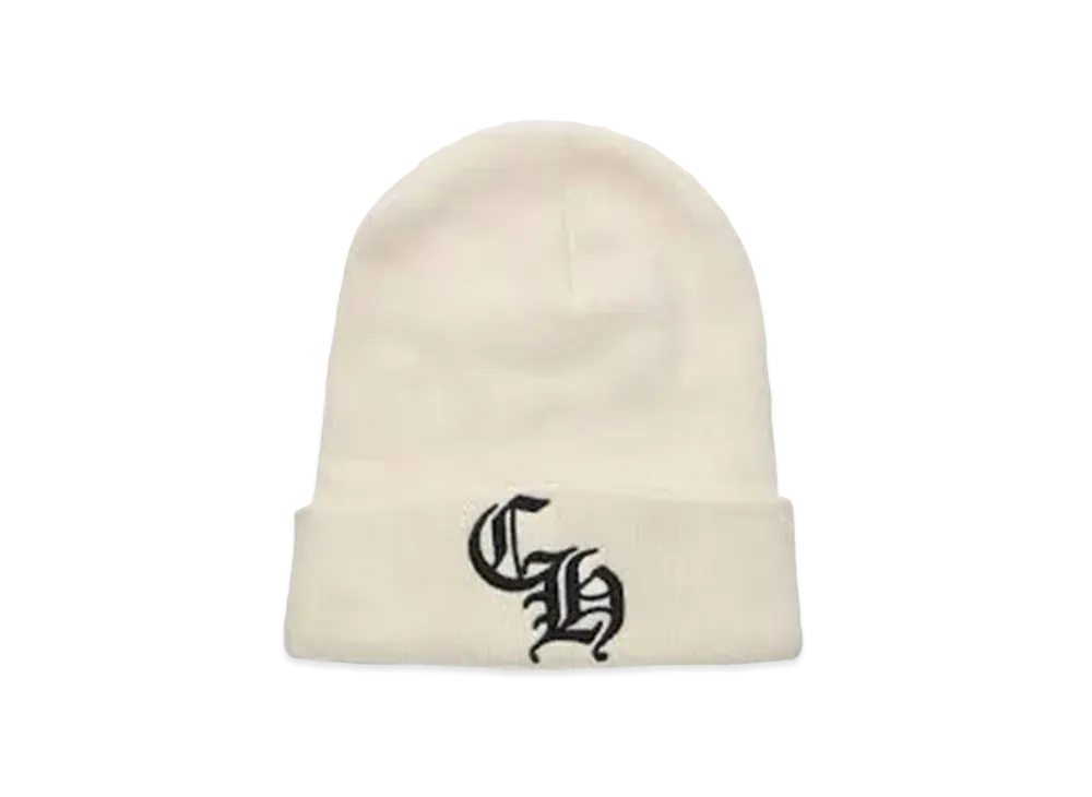 Chrome Hearts Wool Watch Cap Logo Beanie Knit Cap "White"