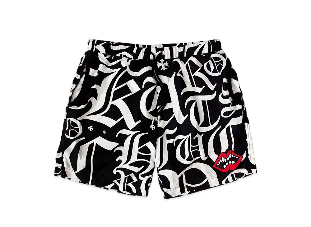 Chrome Hearts PPO The 69 Chomper Silk Pants "Black/White"