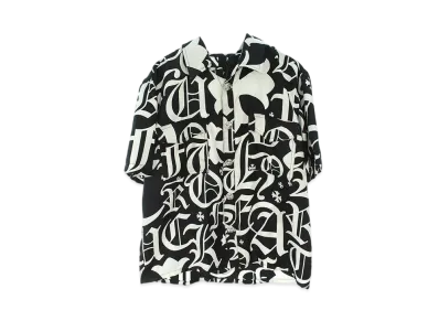 Chrome Hearts PPO The 69 Matty Boy Cross Ball Button S/S Shirt "White/Black"