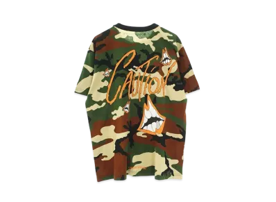 Chrome Hearts PPO Caution T-shrt Matty Boy Print Camouflage "Green/Brown"