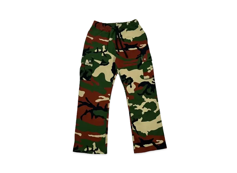 Chrome Hearts Matty Boy PPO Caution Sweat Cargo Long Pants "Camo"