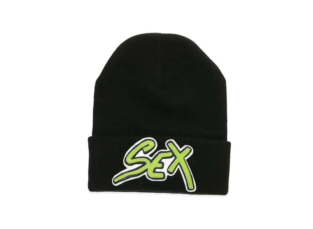 Chrome Hearts Sex Records Beanie Knit Cap "Black/Green"